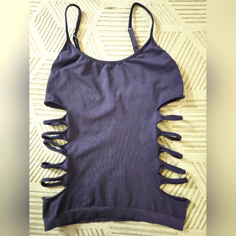 Victoria's Secret Black Cutout Tank Top
